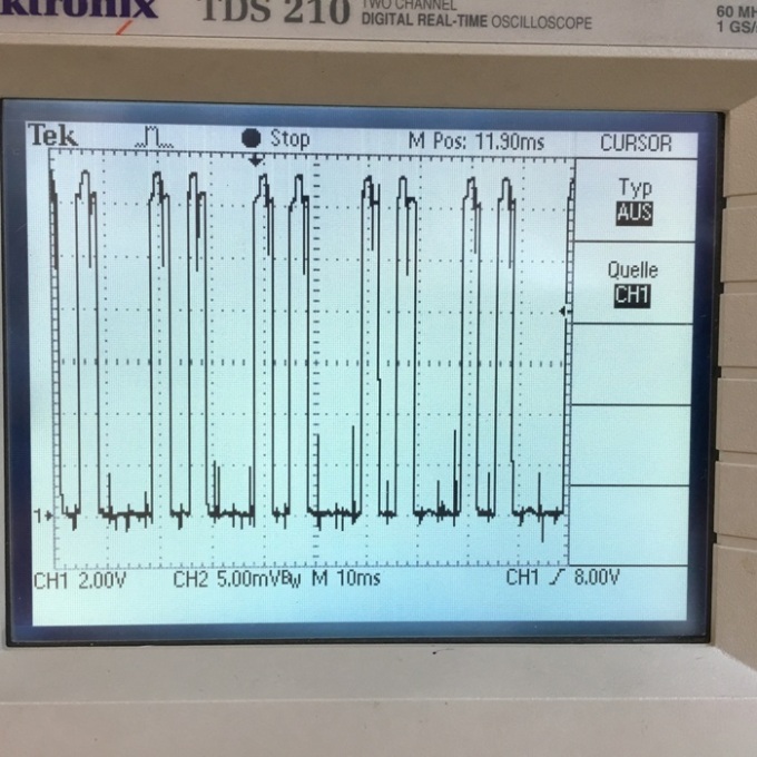 PWM Signal DC geschätze 40%