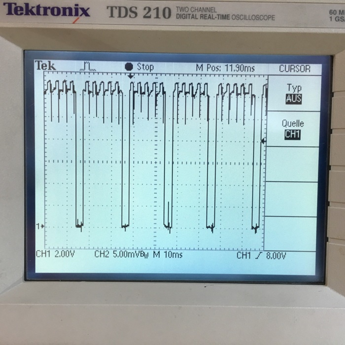 PWM Signal DC geschätze 80%