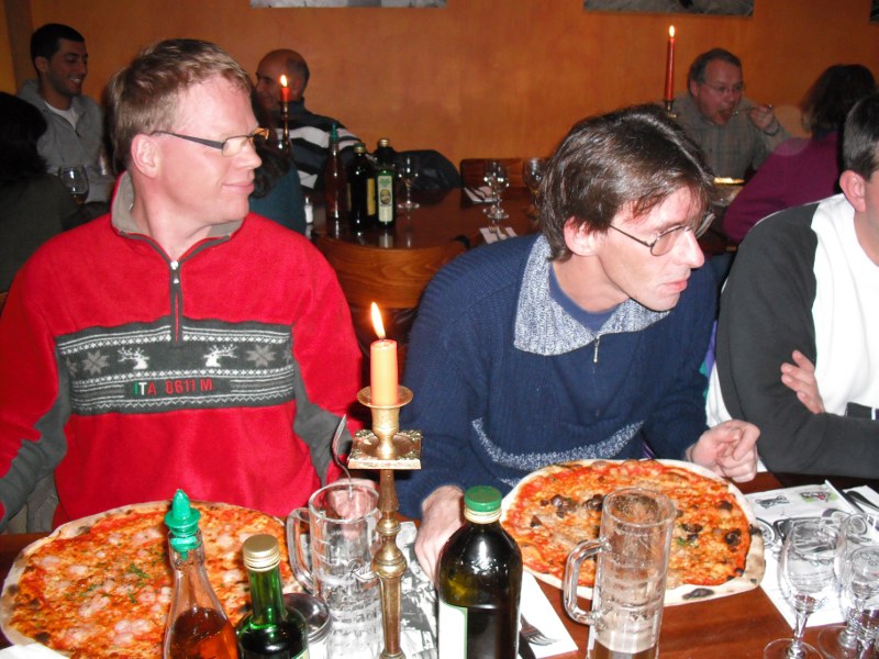 ... und die Pizza hatte eine angenehme Größe.