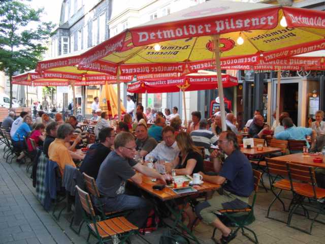 Lecker essen in der Altstadt in Detmold
