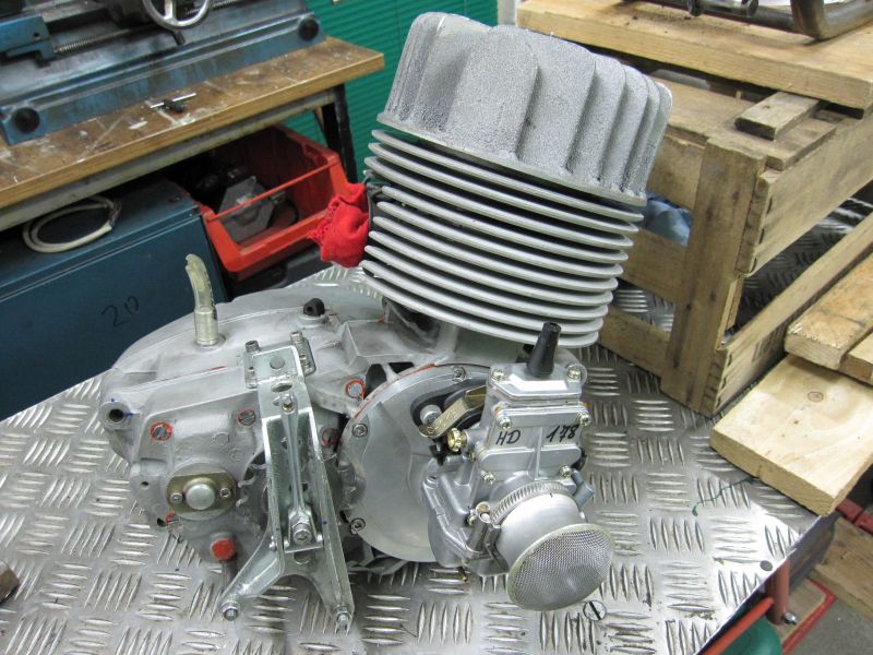 150iger TS Motor, auf Drehschieber umgebaut