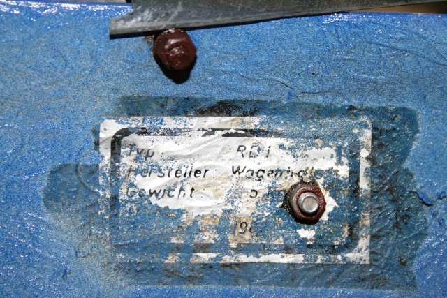 Abdruck des Typenschilds