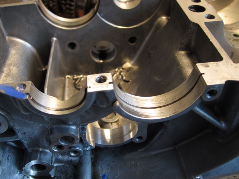 So sehen die Sitze der Getriebelager aus - hier hat sich schon mal was gedreht