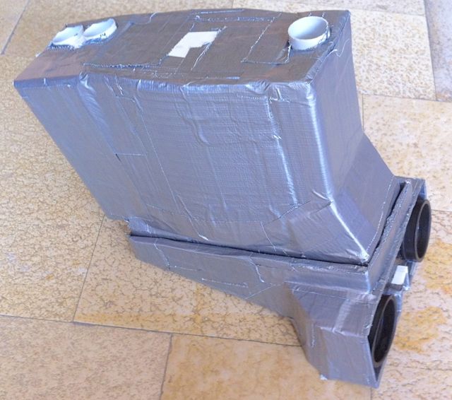 Zusammengebauter Luftfilterkasten