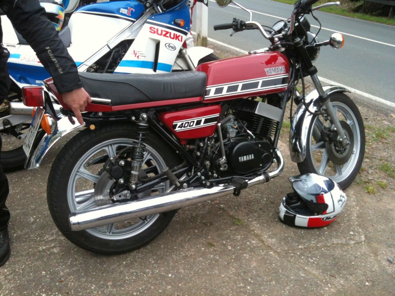 Auch Luftgekühlte waren da .... RD400